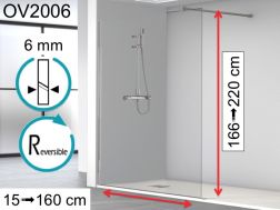 Paroi Douche Porte De Douche 65 Cm 65 X 180 65 X 185 65 X 190 65 X 195 65 X 200 65 X 205 65 X 210 65 X 215 65 X 220 Cm