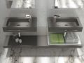 Håndvaskbord, 100 x 40 cm, ophængt eller fritstående - LEEDS 40
