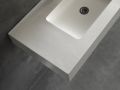 Vaskeplade, håndvask 120 cm, 140 x 46 cm, ophængt eller fritstående - LEEDS XXL 120