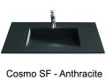 Plan vasque, 101 x 46 cm, vasque caniveau - COSMO SF 50