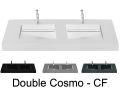 Plan double vasque, 120 x 50 cm , lavabo caniveau - COSMO 50 Double