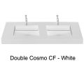 Plan double vasque, 120 x 50 cm , vasque caniveau - COSMO CF Double