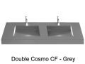 Plan double vasque, 120 x 50 cm , lavabo caniveau - COSMO 50 Double