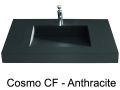 Plan vasque, 110 x 50 cm, vasque caniveau - COSMO CF 50