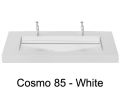 Plan double vasque, 160 x 50 cm , vasque caniveau - COSMO 85 CF