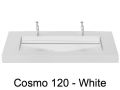 Plan double vasque, 160 x 50 cm , vasque caniveau - COSMO 120 CF