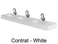 Plan vasque, 200 x 50 cm, trois vasques intgres - CONTRAT X3