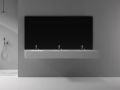 Plan vasque, 200 x 50 cm, trois vasques intgres - CONTRAT X3