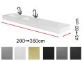 Plan vasque, 350 x 50 cm, deux vasques intgres - CONTRAT X2