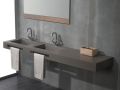Plan vasque, 350 x 50 cm, deux vasques intgres - CONTRAT X2