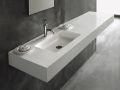 Plan vasque, 300 x 50 cm, vasques intgres - CONTRAT X1