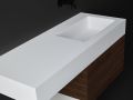 Plan vasque, 300 x 50 cm, vasques intgres - CONTRAT X1