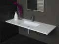Plan toilette avec vasque intgre, 50 x 80 cm, en rsine minrale Solid-Surface - CLASSIC RG