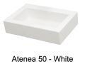 Håndvask, farver, 50 x 30 cm, mineralharpiks - ATENA 50