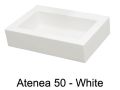Kolorowa umywalka kompaktowa 50 x 30 cm z zywicy mineralnej - ATENA 50