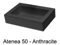 Kolorowa umywalka kompaktowa 50 x 30 cm z zywicy mineralnej - ATENA 50