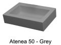 Kolorowa umywalka kompaktowa 50 x 30 cm z zywicy mineralnej - ATENA 50