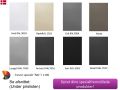 Farvet handvask 50 x 30 cm i mineral resin - ATENA 50