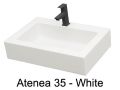 Håndvask, farver, 50 x 35 cm, mineralharpiks - ATENA 35