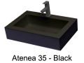Kolorowa umywalka kompaktowa 50 x 30 cm z zywicy mineralnej - ATENA 50