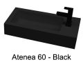 Farvet handvask 60 x 30 cm i mineral resin - ATENA 60