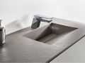 Dobbelt håndvaskeservant, 50 x 120 cm, ophængt eller forsænket - DOUBLE COPER 45