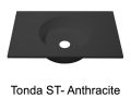Wastafelblad 120 x 50 cm, hangend of staand - TONDA Ã˜ 38