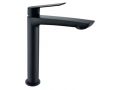 Bateria umywalkowa matowa czarna, wysokoÅ›Ä‡ 182 lub 282 mm - MALAGA  BLACK