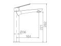 Tap tap white matt, height 182 or 282 mm - MALAGA WHITE