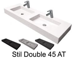Plan Vasque Vasque Lavabo Suspendu Ou A Encastrer Dans Une Meuble De Salle De Bain 45 X 140 46 X 140 50 X 140 55 X 140 60 X 140 Cm
