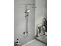 Colonne de douche, Mitigeur, Rond 20 cm - MAJORQUE CHROME