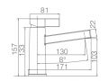 Originele mengkraan, hoogte 157 of 339 mm - MAJORQUE CHROOM
