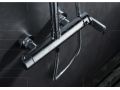 Kolumna prysznicowa, Jednouchwytowa bateria umywalkowa, okrÄ…gÅ‚a 20 cm - PAMPELUNE CHROME