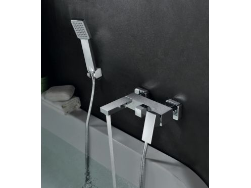 Badekar blandebatteri, mixer, lige / firkantet stil - GRENADE CHROME