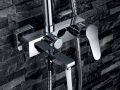 Bateria wannowa, mieszajÄ…ca, kwadratowa - VITORIA CHROME
