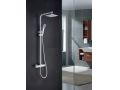 Colonne de douche, blanc matt, melangeur, Style cube - JEREZ blanc