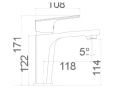 Bateria mieszająca, wysokość 171 lub 289 mm - MURCIE CHROM