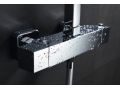 Kolumna prysznicowa, termostatyczna, z prostymi i kwadratowymi wykoÅ„czeniami - MARBELLA CHROME