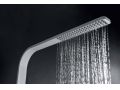 Douche encastrable, Blanc matt mitigeur et pommeau design - BADALONA BLANC