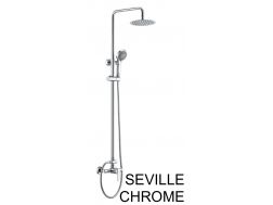 Colonne de douche, Mitigeur, Rond 20 cm - SEVILLE CHROME