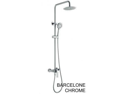 Design douchekolom, mengkraan, rond Ã¸ 20 cm - BARCELONE CHROME