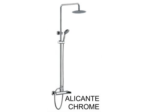 Brusekolonne, blandearbejser med enkelt greb, rund 20 cm - ALICANTE CHROME