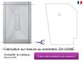 Receveur de douche, bonde centrale, en rsine minrale Solid Surface - MEDI COVER