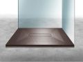 Receveur de douche, bonde centrale, en rsine minrale Solid Surface - MEDI COVER