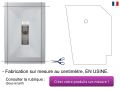 Receveur de douche, en rsine minrale Solid Surface, bonde centrale - MEDI 