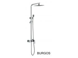 Colonne de douche, melangeur, Style cube - BURGOS CHROME