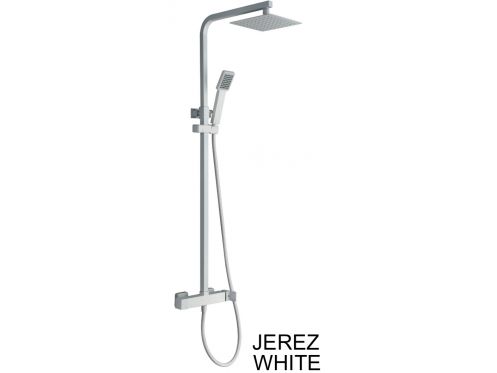 Douchepaneel, Matwit, Mixer, Kubusstijl - JEREZ Wit