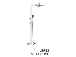 Kolumna prysznicowa, bateria, kostka - JEREZ CHROME