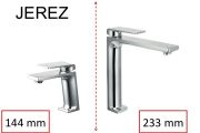 Design Bateria umywalkowa stojÄ…ca, bateria, wysokoÅ›Ä‡ 144 i 233 mm - JEREZ CHROME