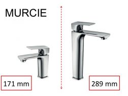 Mengkraan, hoogte 171 of 289 mm - MURCIE CHROME